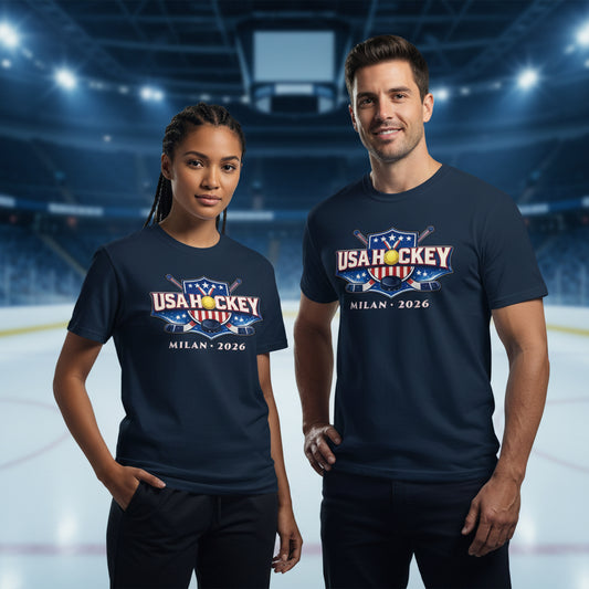Patriotic Faith | Milan Italy 2026 Patriotic Tee | Veteran-Owned | Liberty & Victory