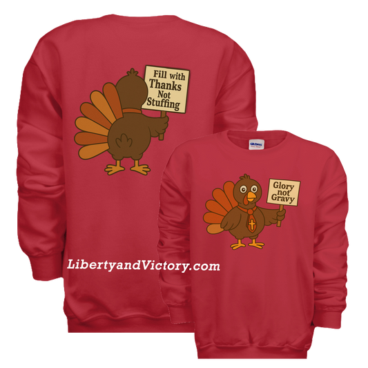 Glory Not Gravy | Youth Fleece Crewneck Sweatshirt