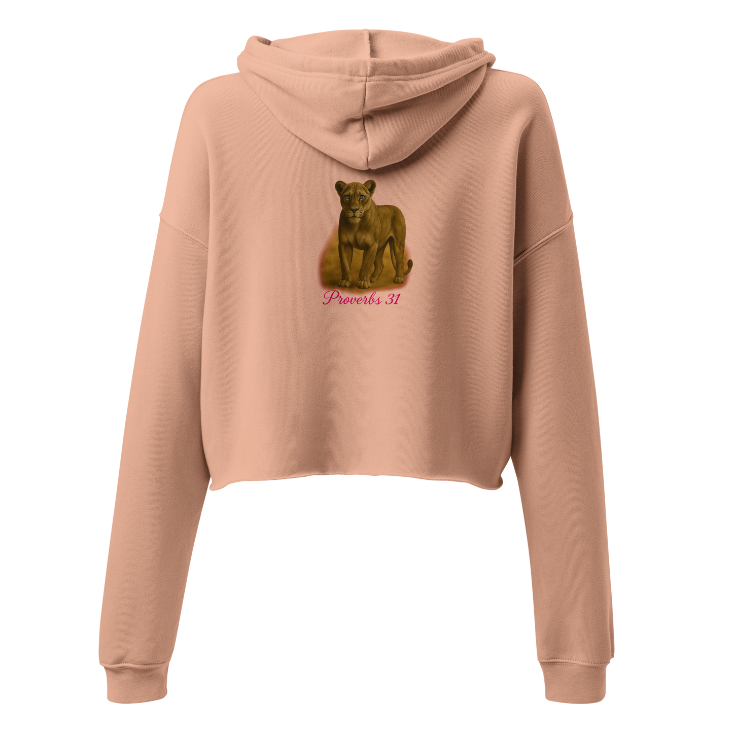 Proverbs 31 Lioness Cropped Ultra Elite Hoodie – Strength & Grace