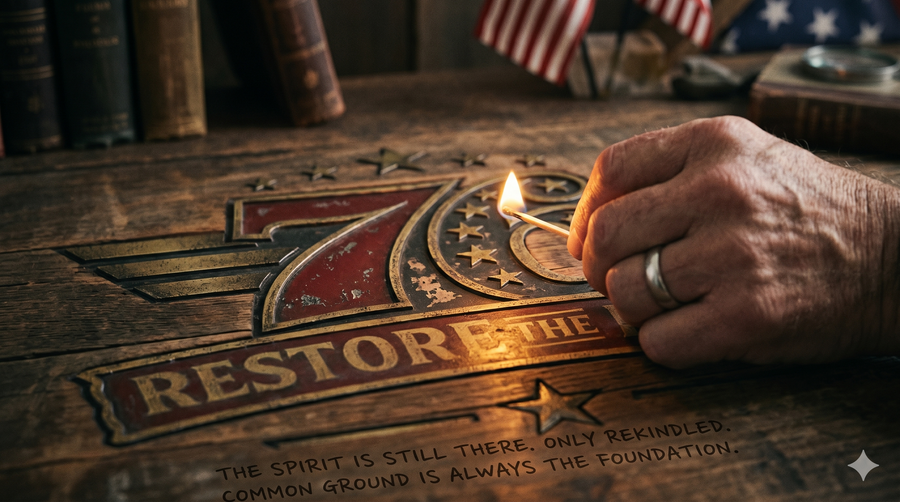 Spirit of ’76 Restored Finding Common Ground Again Before America 250