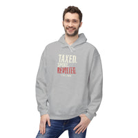 Patriotic Hoodie | Taxed. Spoke. Revolted. 1776 Founders Line | Liberty-In-One | Liberty & Victory