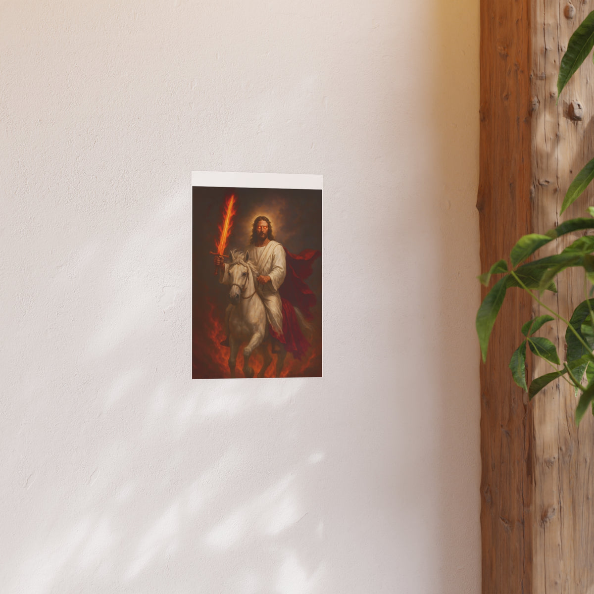 Jesus on White Horse Poster | Religious Wall Art Print