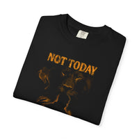 Not Today Black T-Shirt — Bold Silhouette Graphic Tee
