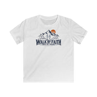 Mountain Faith | Walk by Faith — Siblings Edition Youth T-Shirt Mountain Graphic | Veteran-Owned Small Business | Liberty & Victory Co.