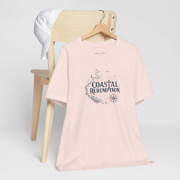 Coastal Faith T-Shirt | Coastal Redemption Nautical Chart Compass Tee | Salt & Salvation | Veteran-Owned | Liberty & Victory Co.