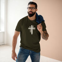 Christian T-Shirt | Rustic Wood Cross In God We Trust Faith Tee | Veteran-Owned | Liberty & Victory Co.