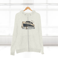 Zip Hoodie — "Not Luck" Salt & Salvation Boat Graphic