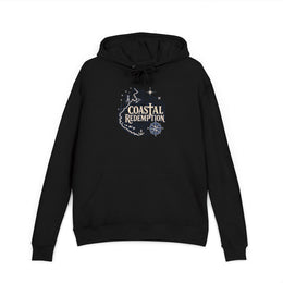 Coastal Faith Hoodie | Coastal Redemption Lighthouse & Compass French Terry Pullover | Salt & Salvation | Veteran-Owned | Liberty & Victory Co.