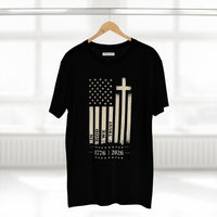 Flag Cross 1776 Vintage Graphic T-Shirt