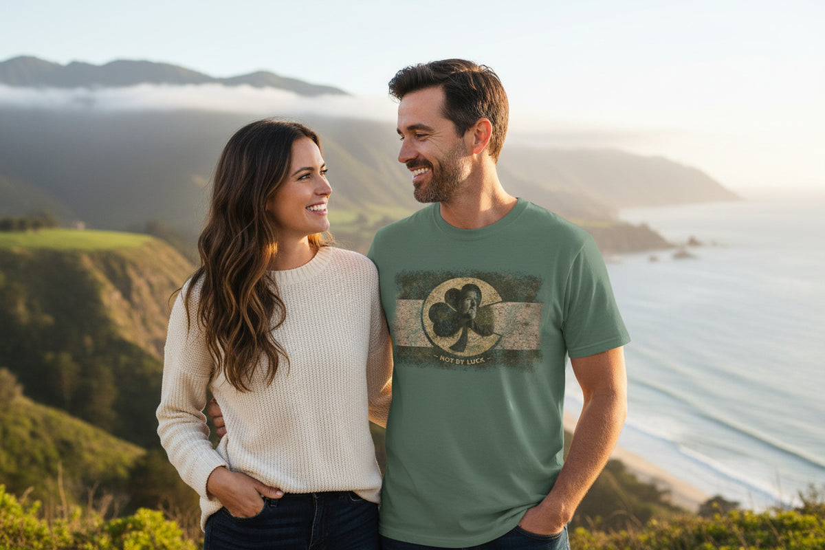 Colorado Victor T-Shirt | Not By Luck | Faith-Based State Pride Tee | Liberty & Victory