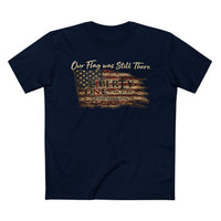 Patriotic T-Shirt | Our Flag Was Still There | Distressed American Flag Tee | Liberty & Victory