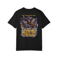 USA Hockey T-Shirt | Victory On Ice Gold Medal Tee | Veteran-Owned | Liberty & Victory