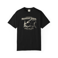 Patriotic Christian T-Shirt | Midnight Rider April 18 1775 America 250th Tee | Liberty-In-One | Liberty & Victory