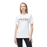 USA Cotton & Assembly Patriotic T-Shirt | America 1776-2026 Commemorative 250th Anniversary Tee | Liberty & Victory
