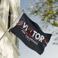Double-Sided | Campaign Supporter Flag Victor for Colorado | Double-Sided | American Flag + Colorado Emblem | Liberty-In-One | Veteran-Owned | Liberty & Victory Co.