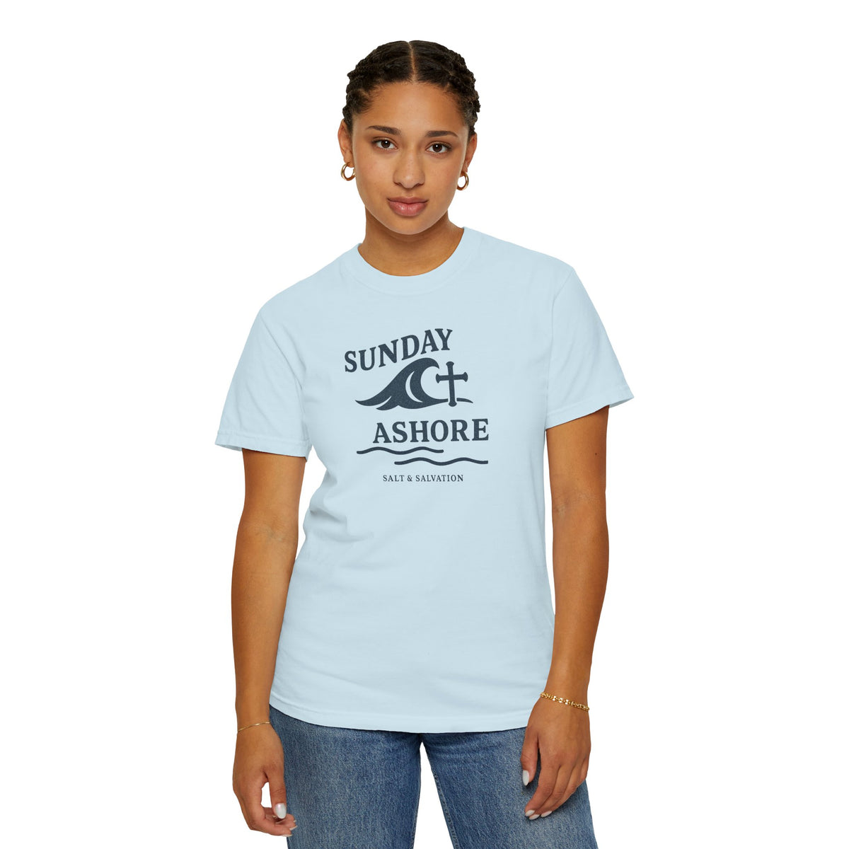 Sunday Ashore T-Shirt — Salt & Salvation Coastal Tee