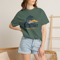 Christian T-Shirt | Held Fast Through Every Season | Psalm 112:7 | High Altitude Veteran-Owned | Liberty & Victory Co.