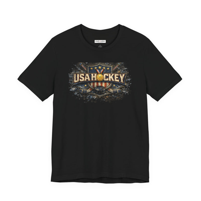 USA Hockey Michigan Connection Tee — Milan 2026 Team Hockey T‑Shirt