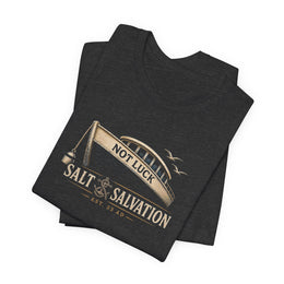 Christian T-Shirt | Still Held Not Luck Salt & Salvation Design | Veteran-Owned | Liberty & Victory Co.