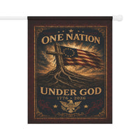 Patriotic Garden Flag | One Nation Under... 1776–2026 Founders Line | America 250 | Liberty & Victory