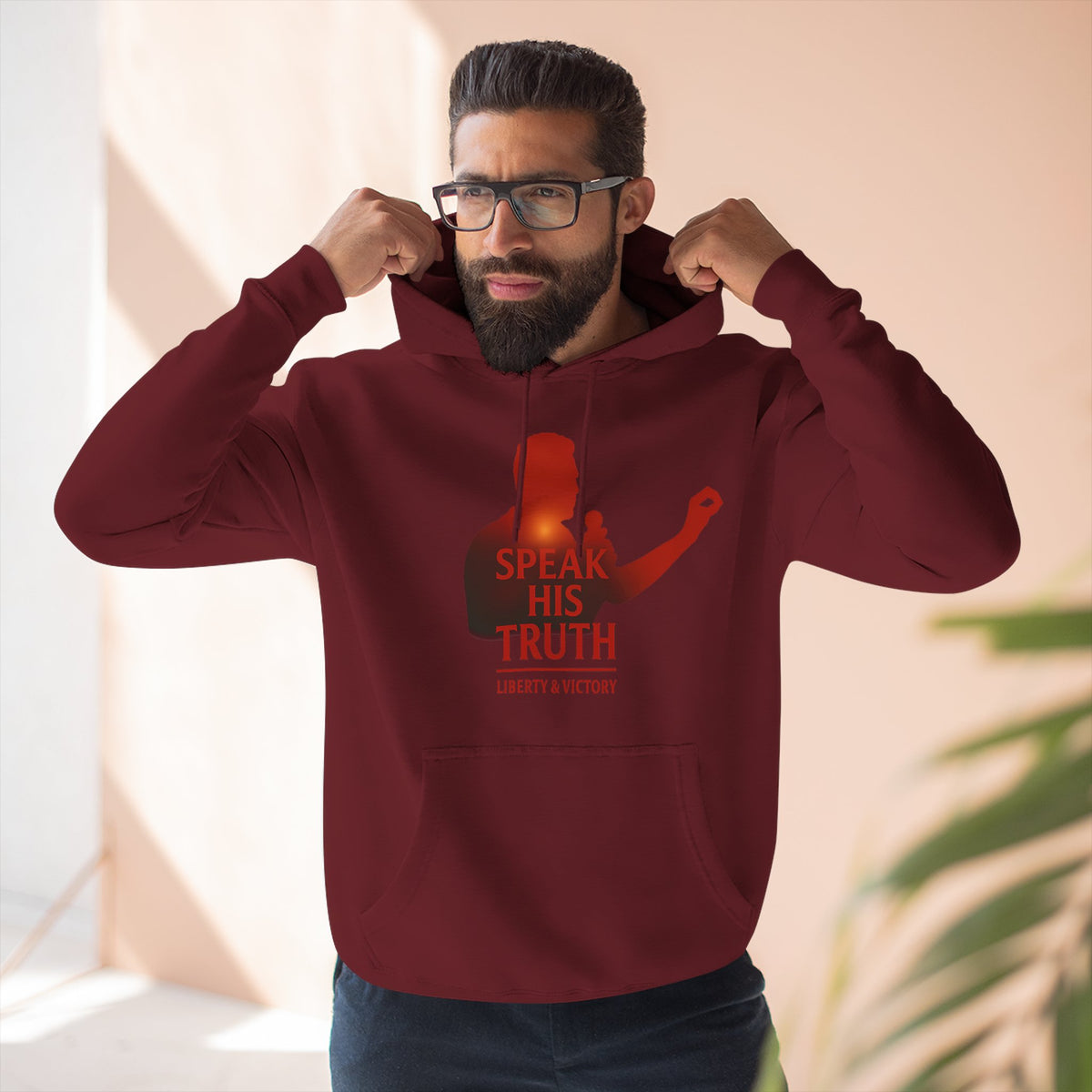 Speak His Truth Hoodie — Christian Faith Graphic Pullover