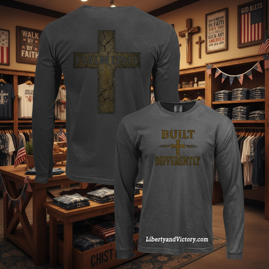 Built Differently –Psalm 139 Premium Faith Long Sleeve