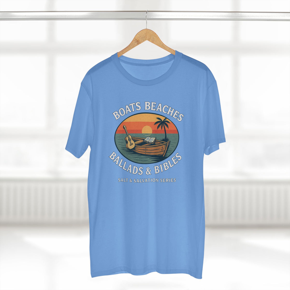 Boats Beaches Ballads & Bibles Tee | Coastal Faith Shirt
