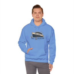 Coastal Faith Hoodie | Salt & Salvation "Not Luck" Nautical Anchor Sweatshirt | Veteran-Owned | Liberty & Victory Co.