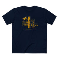 Faith & Sport | Fall Family Football — T-Shirt Faith Runs Through It-Michigan Edition | Game Day Faith Tee | Veteran-Owned Small Business | Liberty & Victory Co.