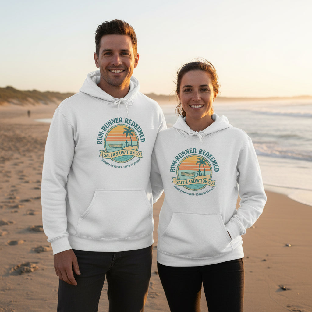 Rum Runner Redeemed Hoodie — Salt & Salvation Coastal Sweatshirt