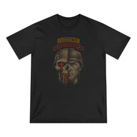 Through Him Elite Romans 5:9 Warrior T-Shirt