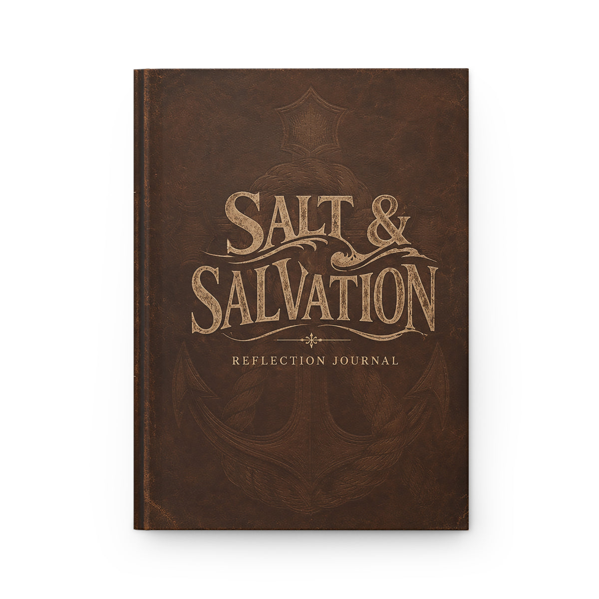 Christian Reflection Journal | Weathered Leather Printed Hardcover | Faith Gift | Liberty & Victory Co.