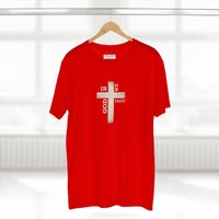 Christian T-Shirt | Rustic Wood Cross In God We Trust Faith Tee | Veteran-Owned | Liberty & Victory Co.