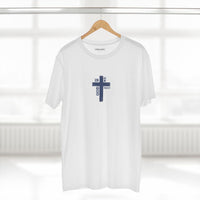 Cross American Flag 1776-2026 Front Back Vintage T-Shirt