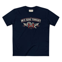Patriotic T-Shirt | We Ride Tonight | Revere MC | OMR Winged Emblem | 1776–2026 | Liberty-In-One | Signature Line | Veteran-Owned | Liberty & Victory Co.