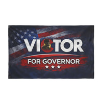 Patriotic Campaign Flag | Victor Marx Colorado Governor Double-Sided Outdoor Flag | Liberty & Victory