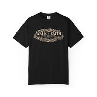 Mountain Faith | Walk By Faith — T-Shirt Mountain Wreath | Veteran-Owned Small Business | Liberty & Victory Co.