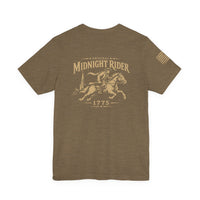 Midnight Rider Graphic Tee — Vintage Paul Revere Tribute T‑Shirt (1775)