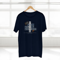 Faith & Sport | Fall Family Football — T-Shirt Faith Runs Through It-Detroit Edition | Game Day Faith Tee | Veteran-Owned Small Business | Liberty & Victory Co.
