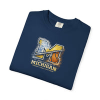 Michigan Wolverines T-Shirt | Final Four & Frozen Four Champion Goes Through Garment-Dyed Tee | Victory-One | Liberty & Victory