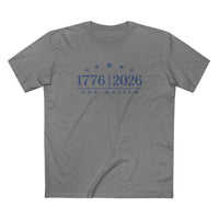 Patriotic Christian T-Shirt | 1776–2026 One Nation In God We Trust Flag | Signature Line | Liberty & Victory Co.