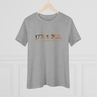 Women's Patriotic T-Shirt | 1776–2026 America 250th Anniversary Relaxed Fit Tee | Veteran-Owned | Liberty & Victory Co.