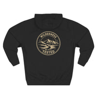 Christian Hoodie | Wilderness Tested | Not All Who Wander Are Lost | Matthew 4:1-2 | Mountain Faith Fleece | Lane Seven Premium | Signature Line | Veteran-Owned | Liberty & Victory Co.