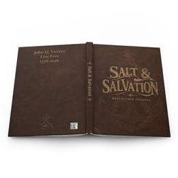 Christian Reflection Journal | Weathered Leather Printed Hardcover | Faith Gift | Liberty & Victory Co.