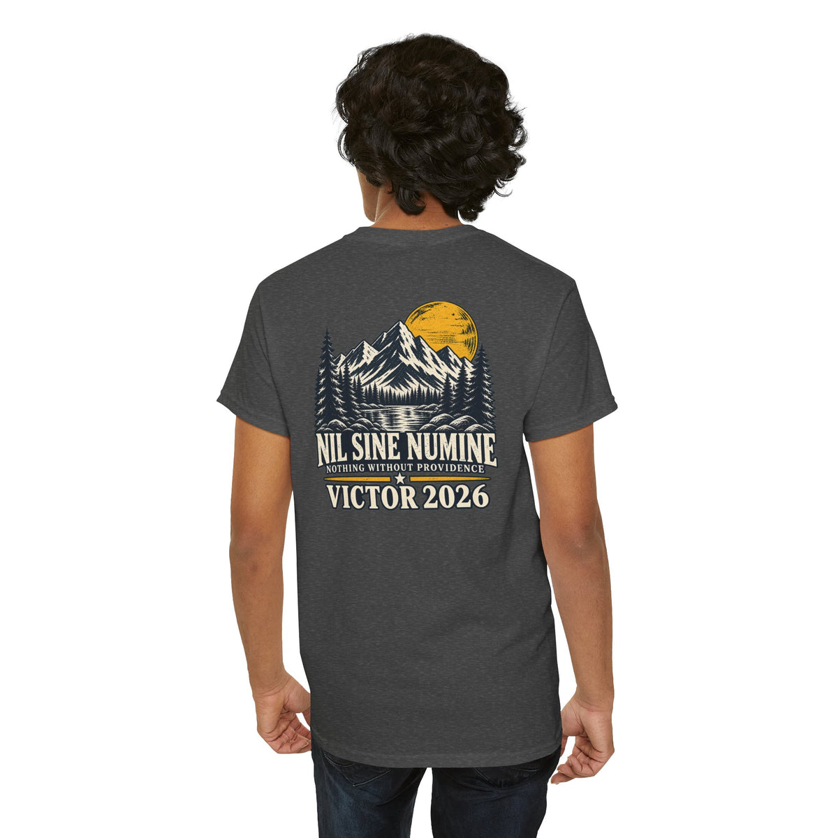 Coloradans for Victor Marx | Nil Sine Numine Victor 2026 Mountain T-Shirt | CFVM | Liberty & Victory Co.