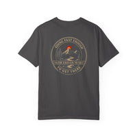 Mountain Faith | Not All Who Wander Are Lost — Heritage Tee | Going Fast Enough to Get There | Veteran-Owned Small Business | Liberty & Victory Co.