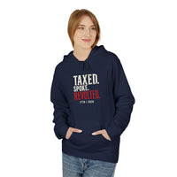 Patriotic Hoodie | Taxed. Spoke. Revolted. 1776 Founders Line | Liberty-In-One | Liberty & Victory
