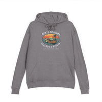 Christian Coastal Hoodie | Boats Beaches Ballads & Bibles Retro Coastal Pullover | Liberty & Victory