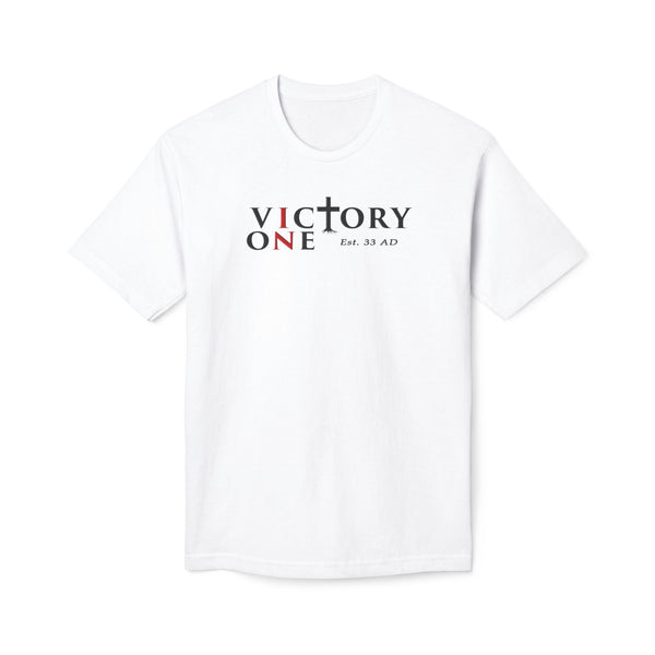 Victory One T-Shirt — 'Victory One Est. 33 AD' Minimal Christian Tee