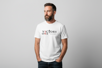 Christian T-Shirt | Victory One Est. 33 AD Minimal Faith Graphic Tee | Victory-In-One | Liberty & Victory